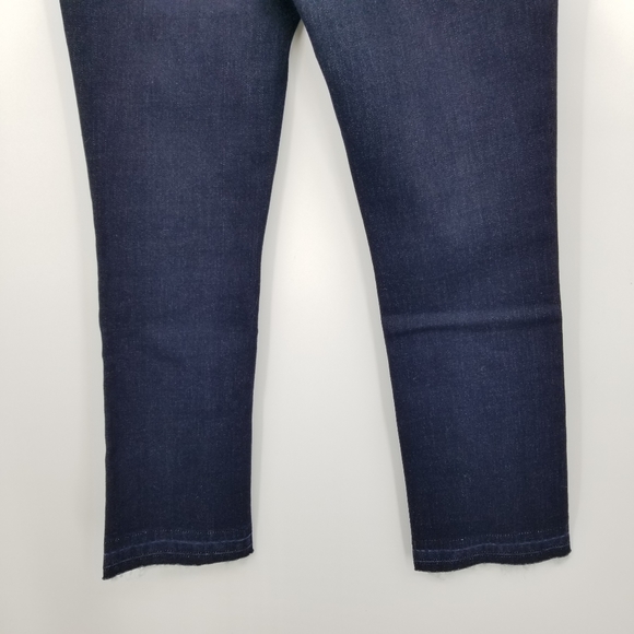 NWT Prana Morrison Raw Hem Crop Jean Rinse Dark Wash Size 4/27 - Picture 10 of 11